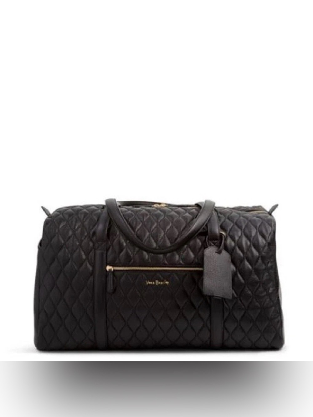 Vera Bradley Quilted Weekender Duffel NWT Leather Bag Luggage
